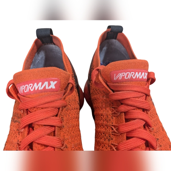 NIKE AIR VAPORMAX FLYKNIT 2HEEL GRAPHIC TEAM ORANGE 8.5 WOMEN'S - Picture 9 of 12